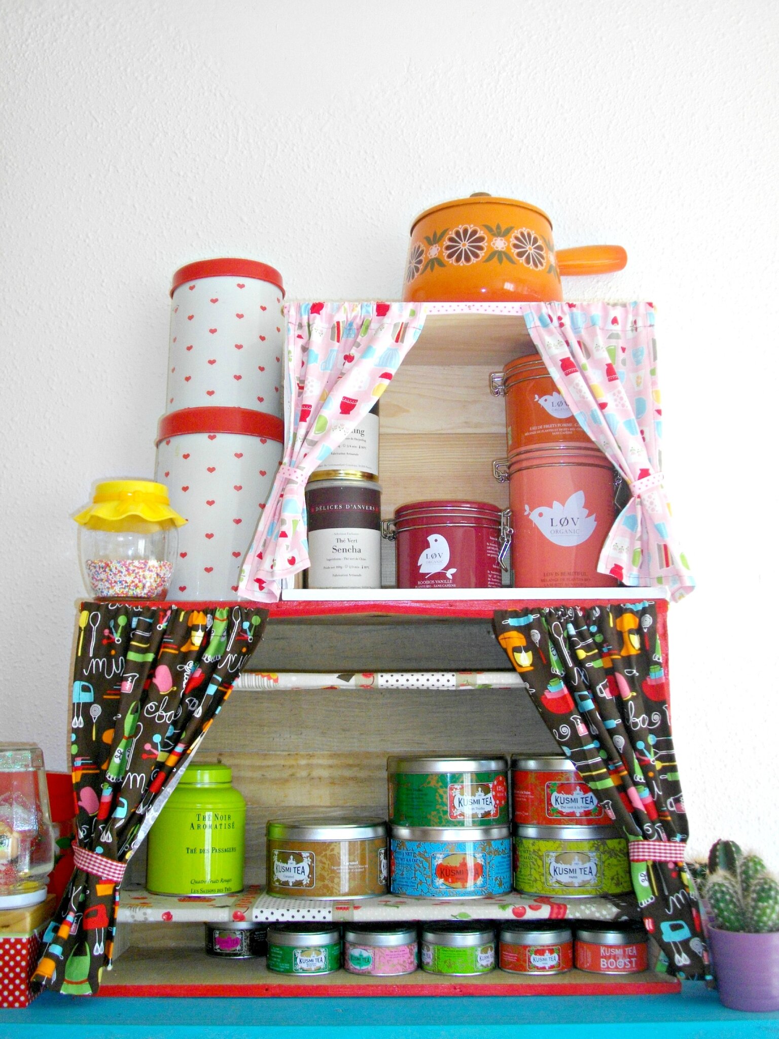 Diy ~ petits rangements en caisses à vin une fille à frange