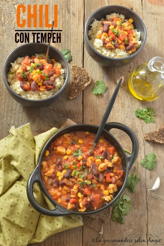 chili con tempeh - vegan
