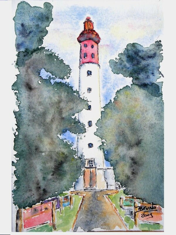 Photo-dessin-phare-du-cap-ferret