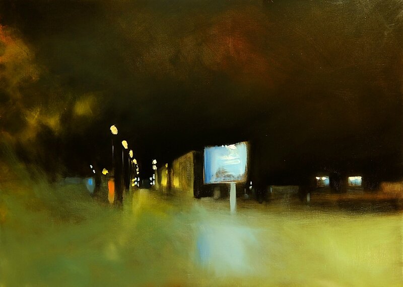 K'nowhere 58, mars 2016, huile sur toile, 92 x 60 cm