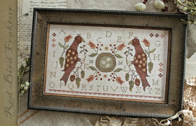red bird fraktur