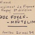 Saison 1978 1979, Sainte-Foy-Montélimar, le match