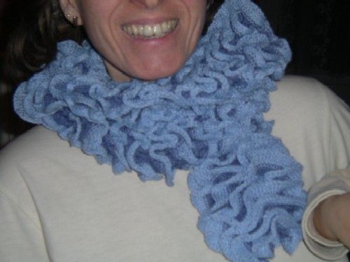 comment tricoter une echarpe spirale