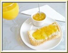 confiture de bananes, oranges confiture de bananes, oranges