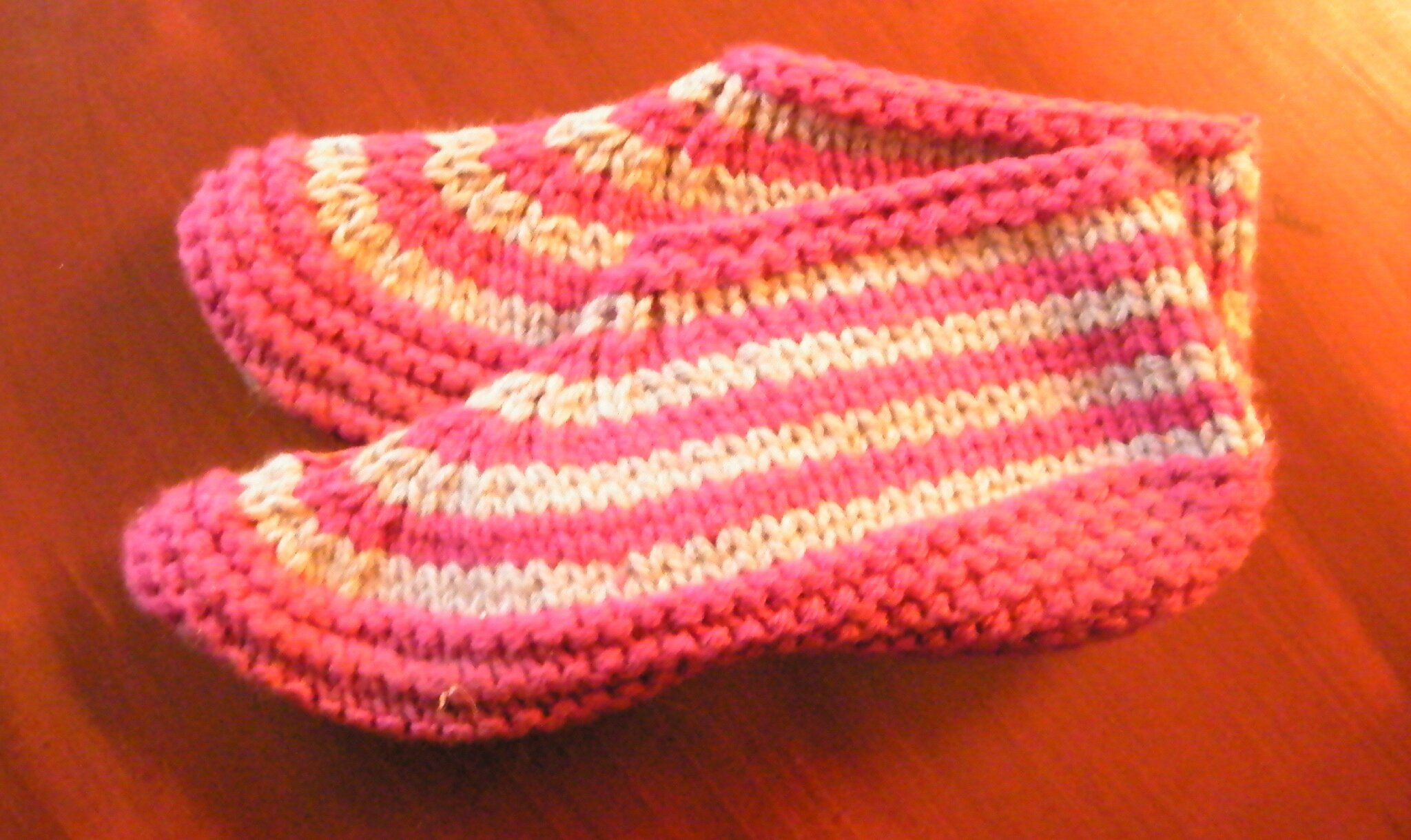 chaussons au tricot pour adultes