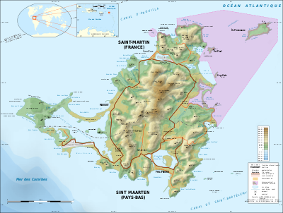 Saint-Martin_Island_topographic_map-fr