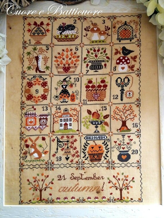shabby autumn calendar 1