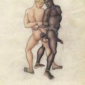 Anonyme allemand début du 20é illustration intéracial !
