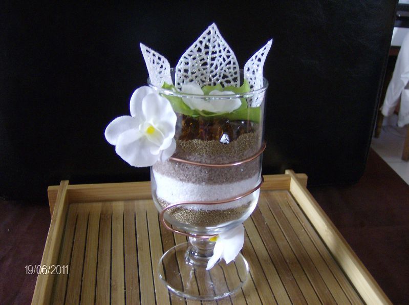 ☑ comment decorer vase avec sable