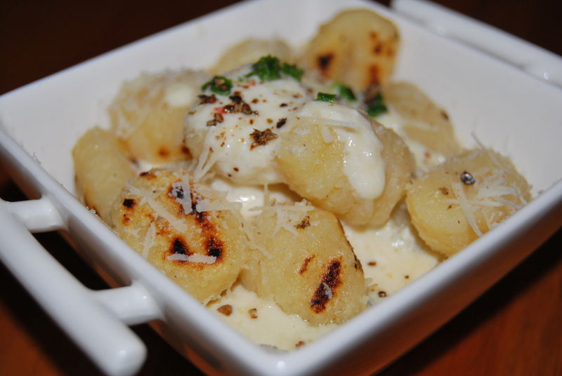 Gnocchis sauce aux trois fromages