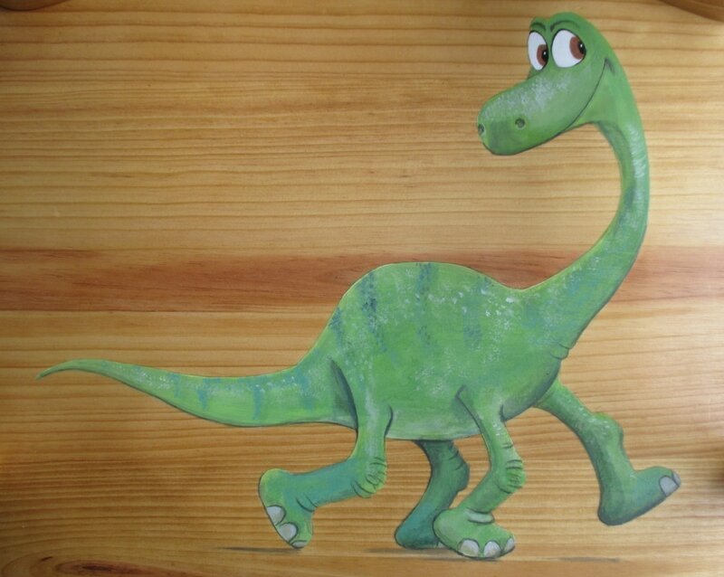 Dinosaure (peinture sur bois) - CélinArtisa