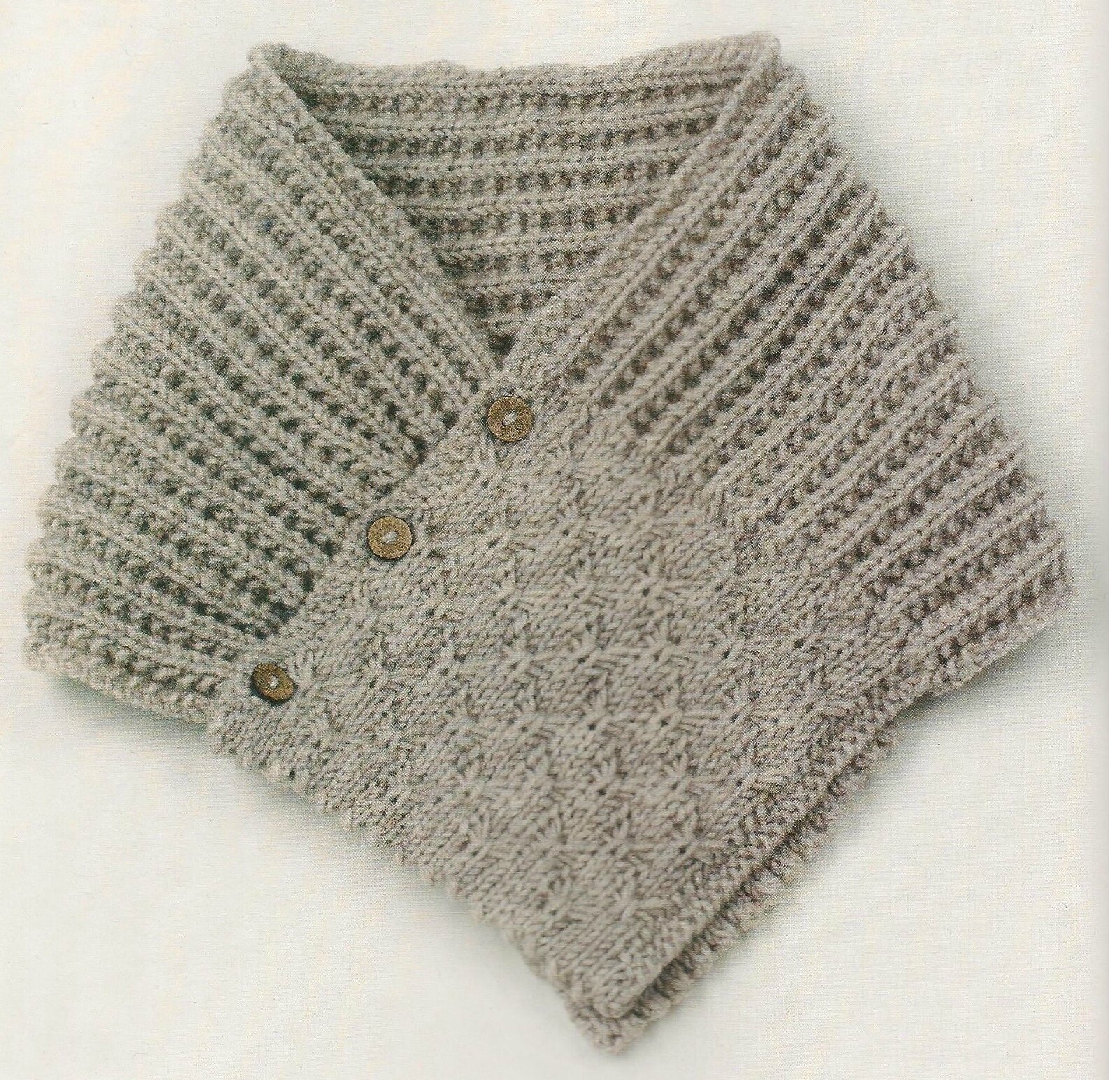modele tricot col echarpe
