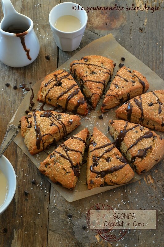 scones vegan chocolat coco