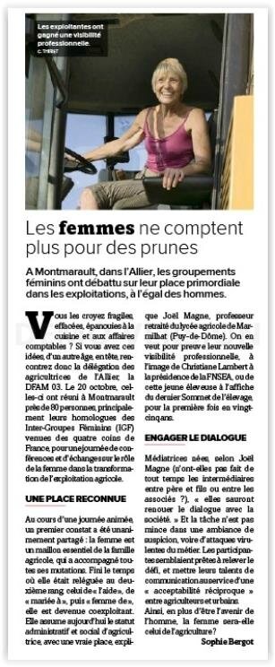 la France Agricole Sophie Bergot OCT 2017