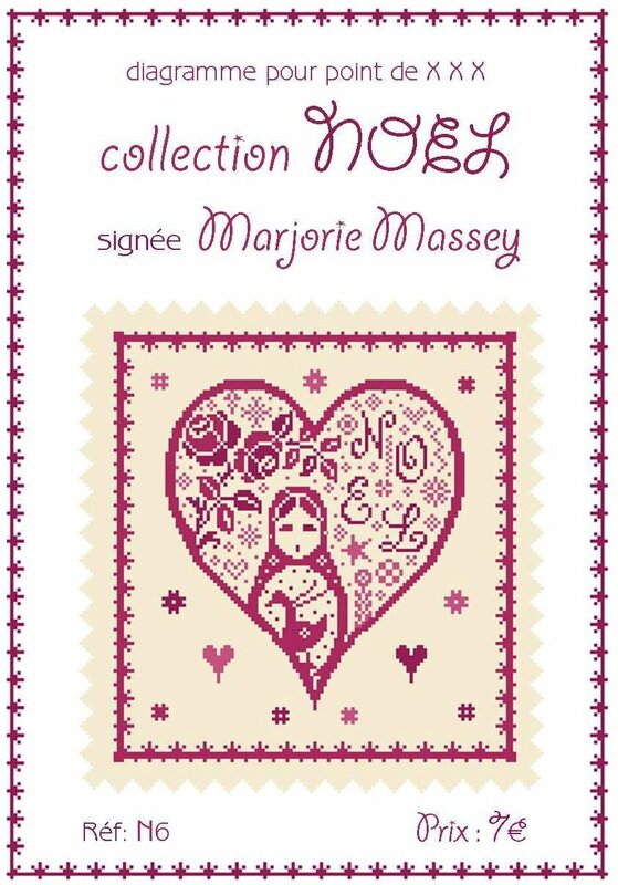 N6 - coeur Noël poupée russe