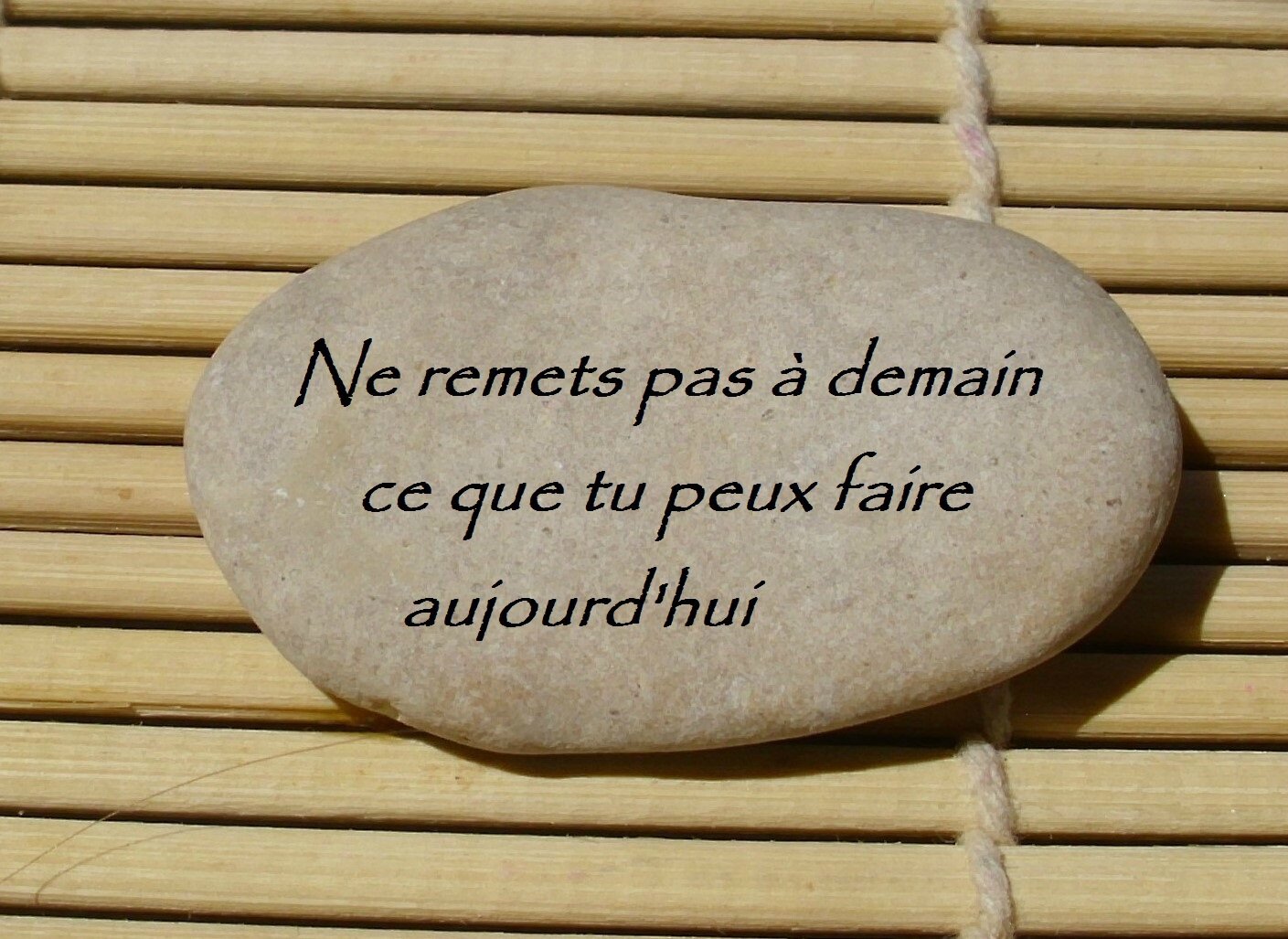 Chose Que L'on Remet Toujours Au Lendemain 94 Nos petits cailloux # 5/39 - Les petites Merveilles du Quotidien