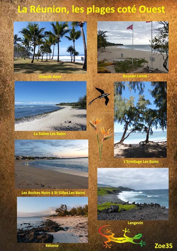 La Réunion, les plages coté Ouest