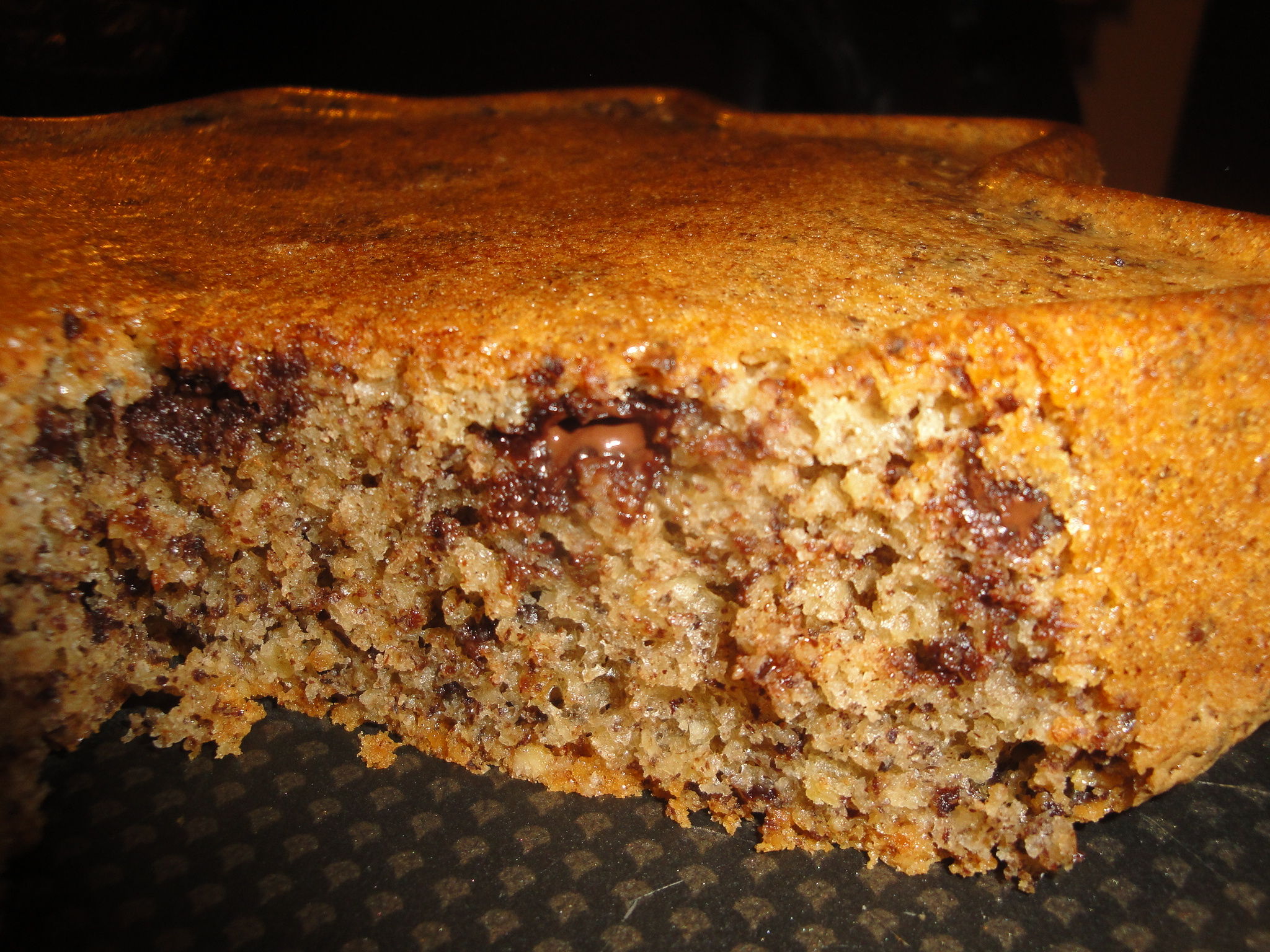 Cake noisette et chocolat