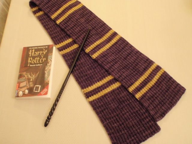 tricoter l'echarpe de harry potter
