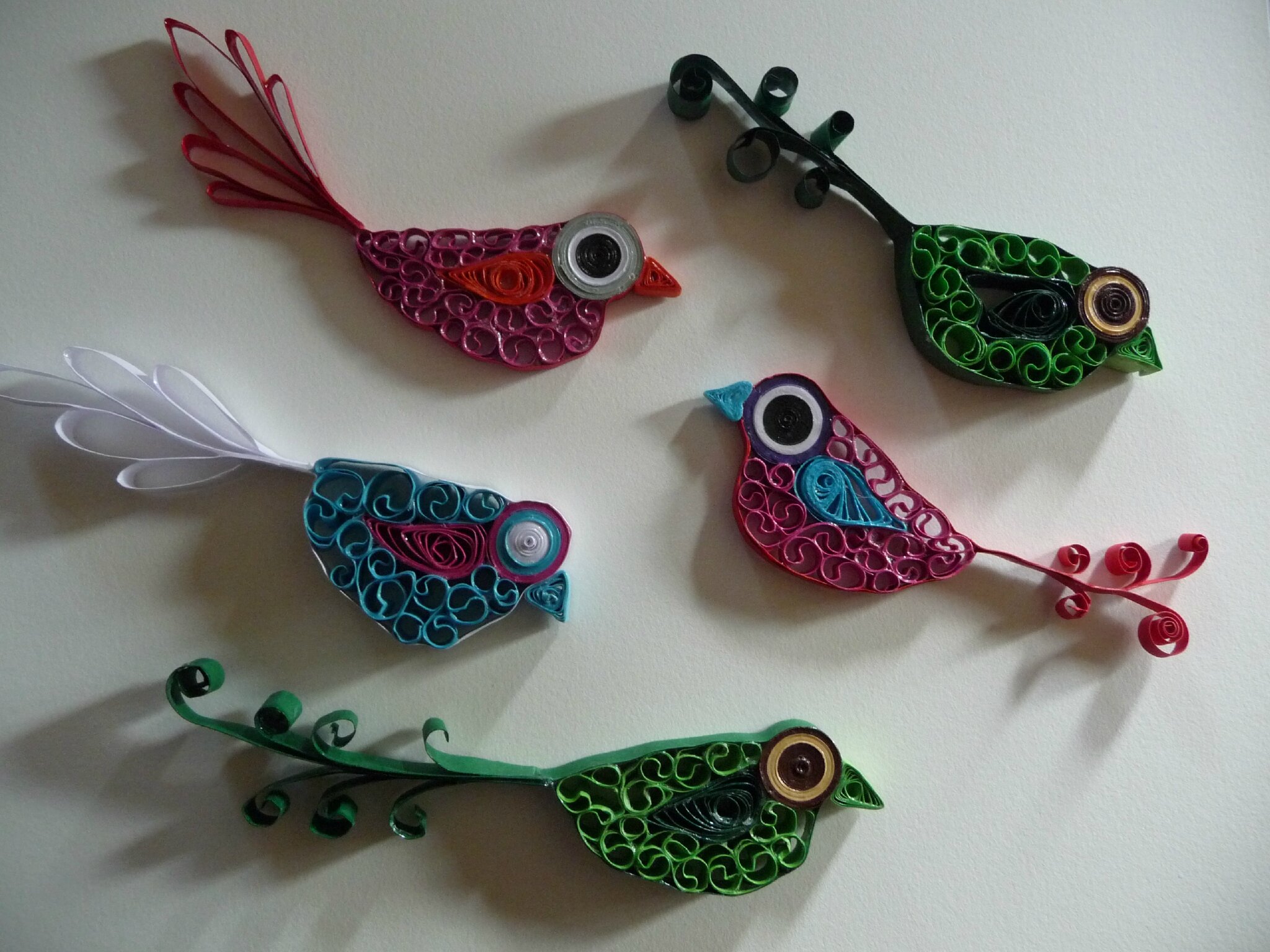 petits oiseaux en quilling et tuto kimincreations