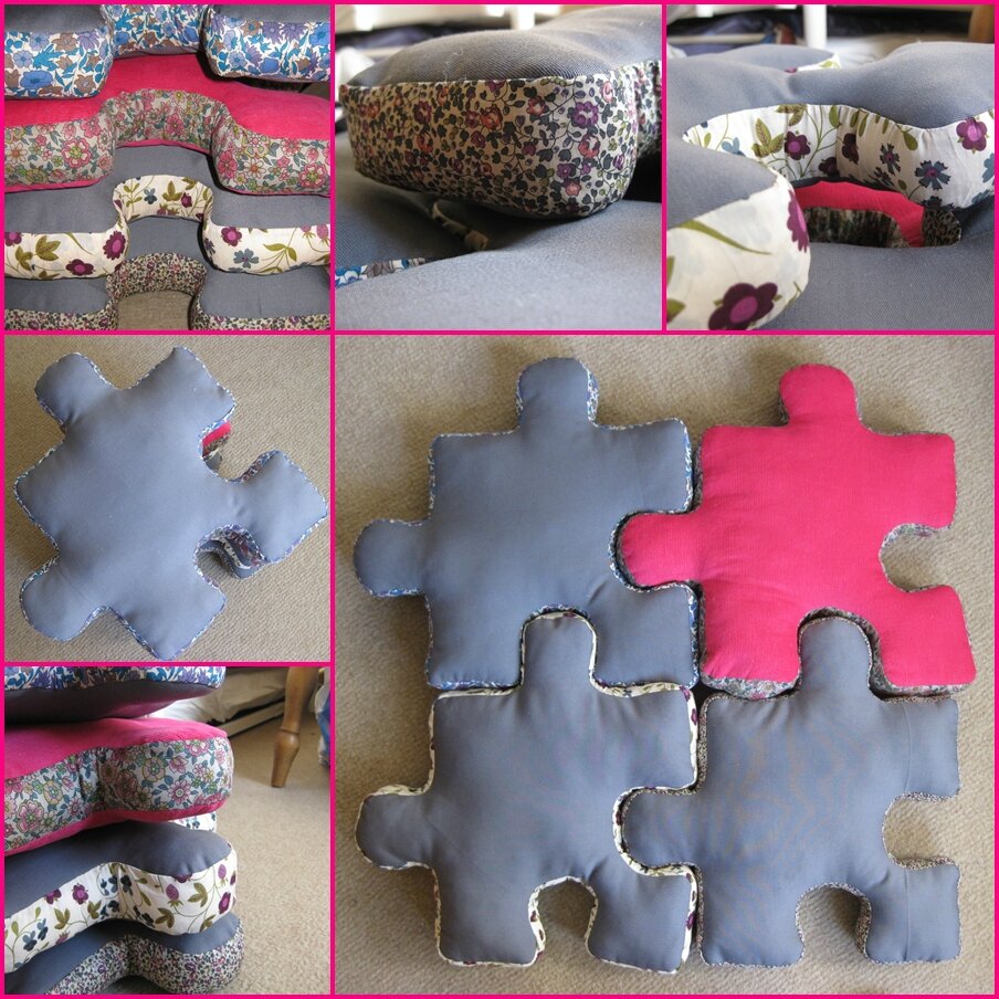 Coussins puzzle made by bazet