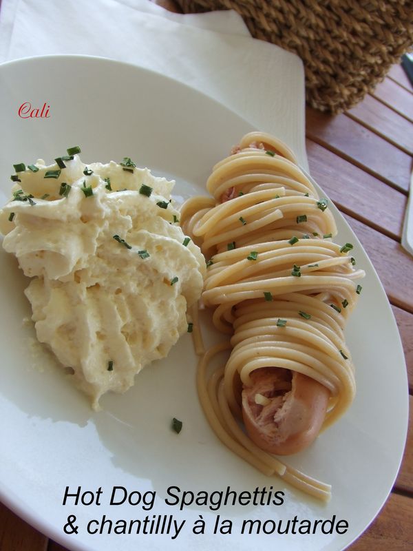 hot dog spaghetti moutarde chantilly | Hot dog recettes, Recettes pour ...