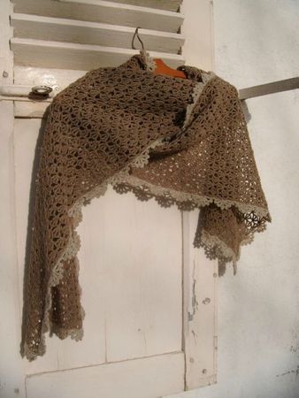 écharpe crochet dentelle 013