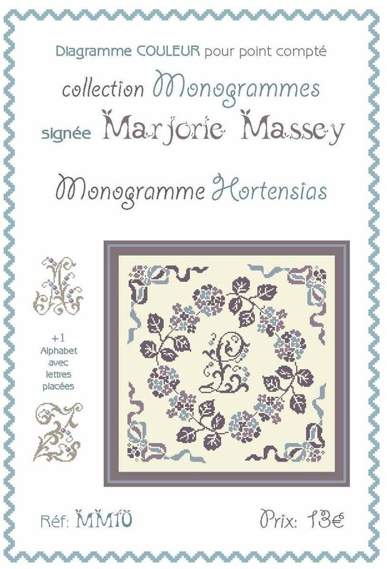 MM10 - Monogramme Hortensias