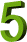 chiffre-5-en-vert