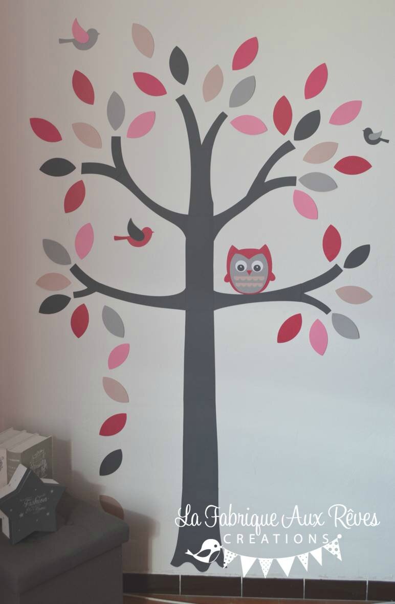 10 stickers arbre hibou oiseaux étoiles papillons album photos ...