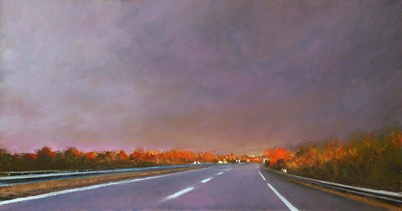 K'nowhere 68, nov 2016, pastel à l'huile, 48 x 27 cm