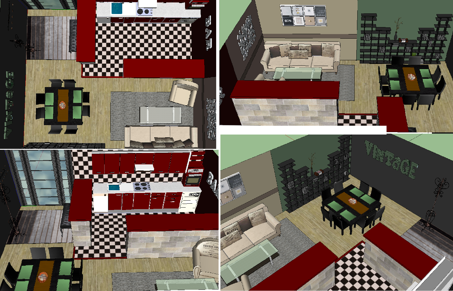 Decoration n°1 salle a manger/salon/cuisine/entree onandylong