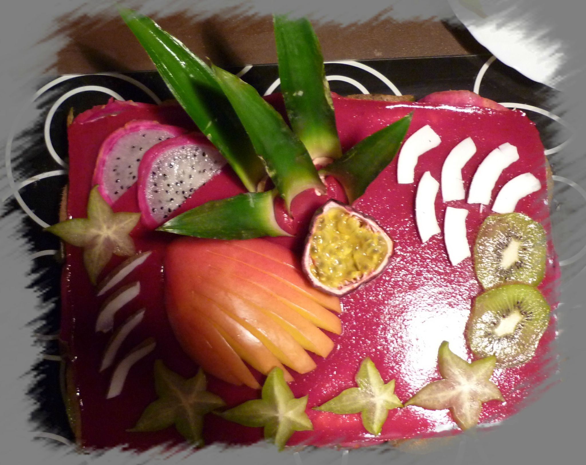 Bavarois aux fruits exotiques
