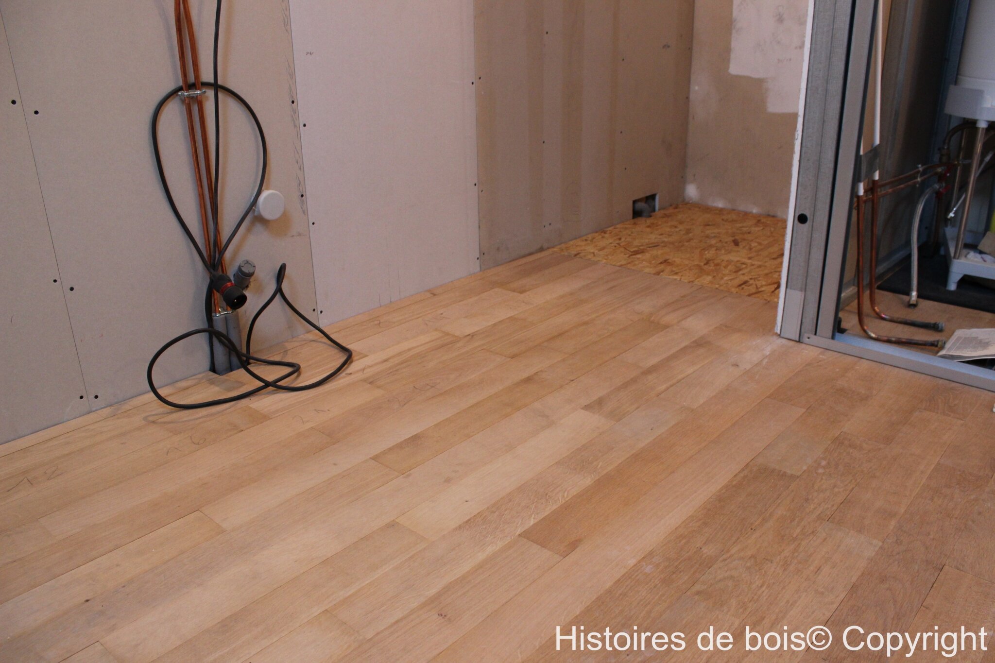 Création d'une chambre parentale : épisode 9 fin du parquet et ...