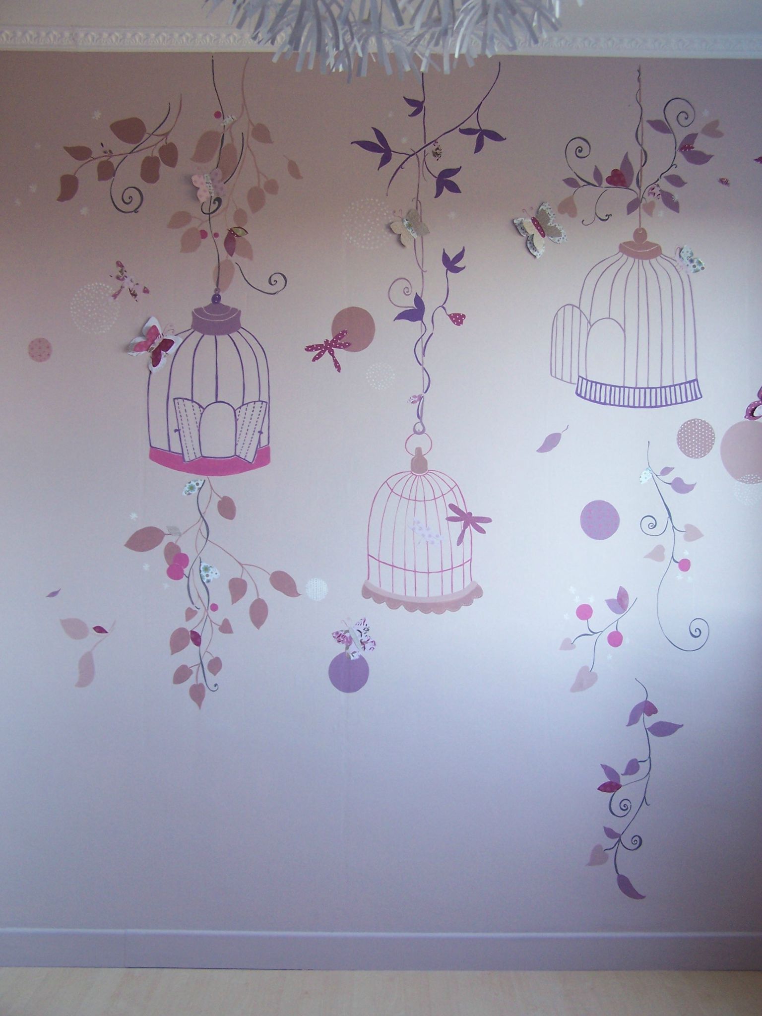 Déco chambre bebe fille papillon