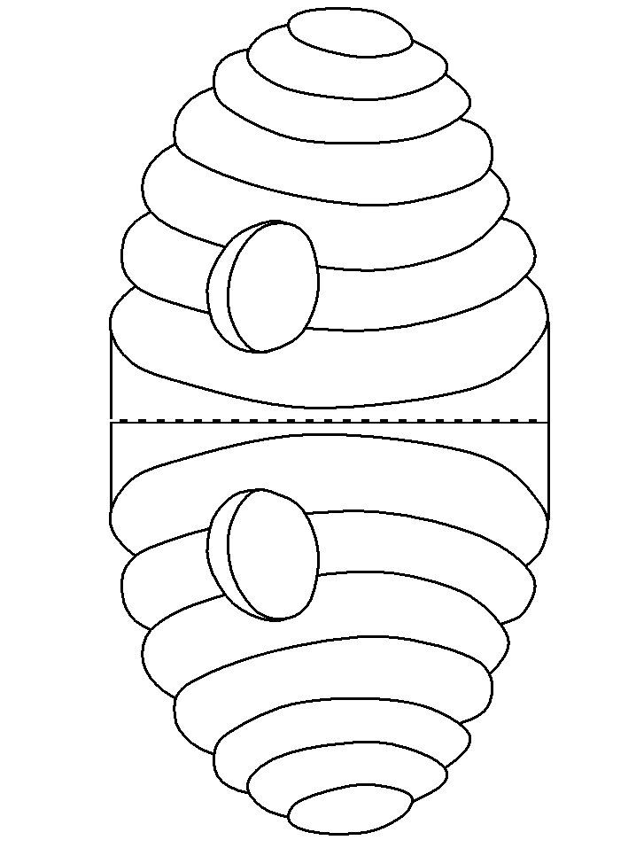 Coloriage Abeille Et Ruche