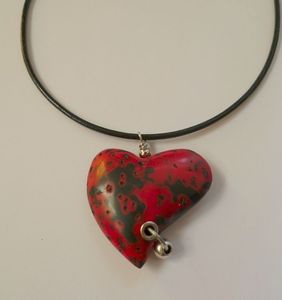 2011-30377 coeur mokume noir rouge