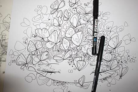 coloriage papillon
