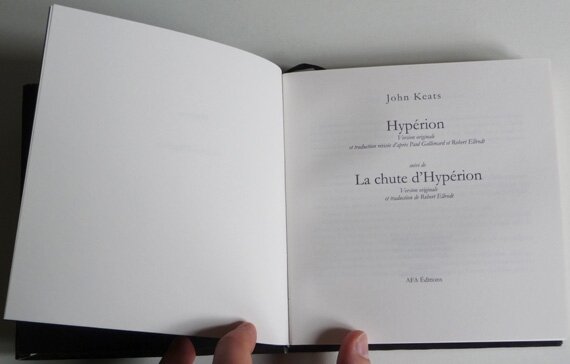 livre artisanal Hypérion