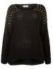 Misumi Black Stud Shoulder Pocket Jumper new look 6