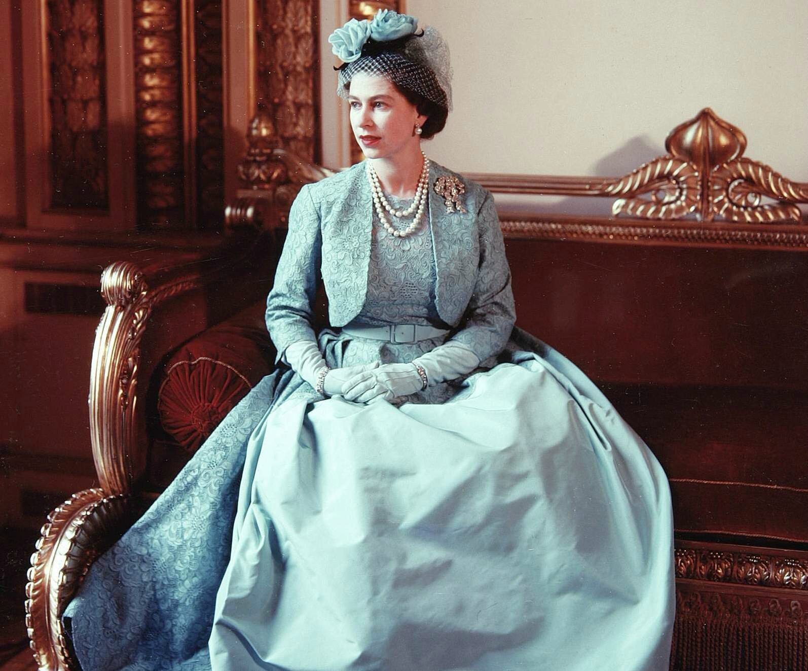 The Queen at Princess Margaret's wedding