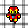 pixel art super hero