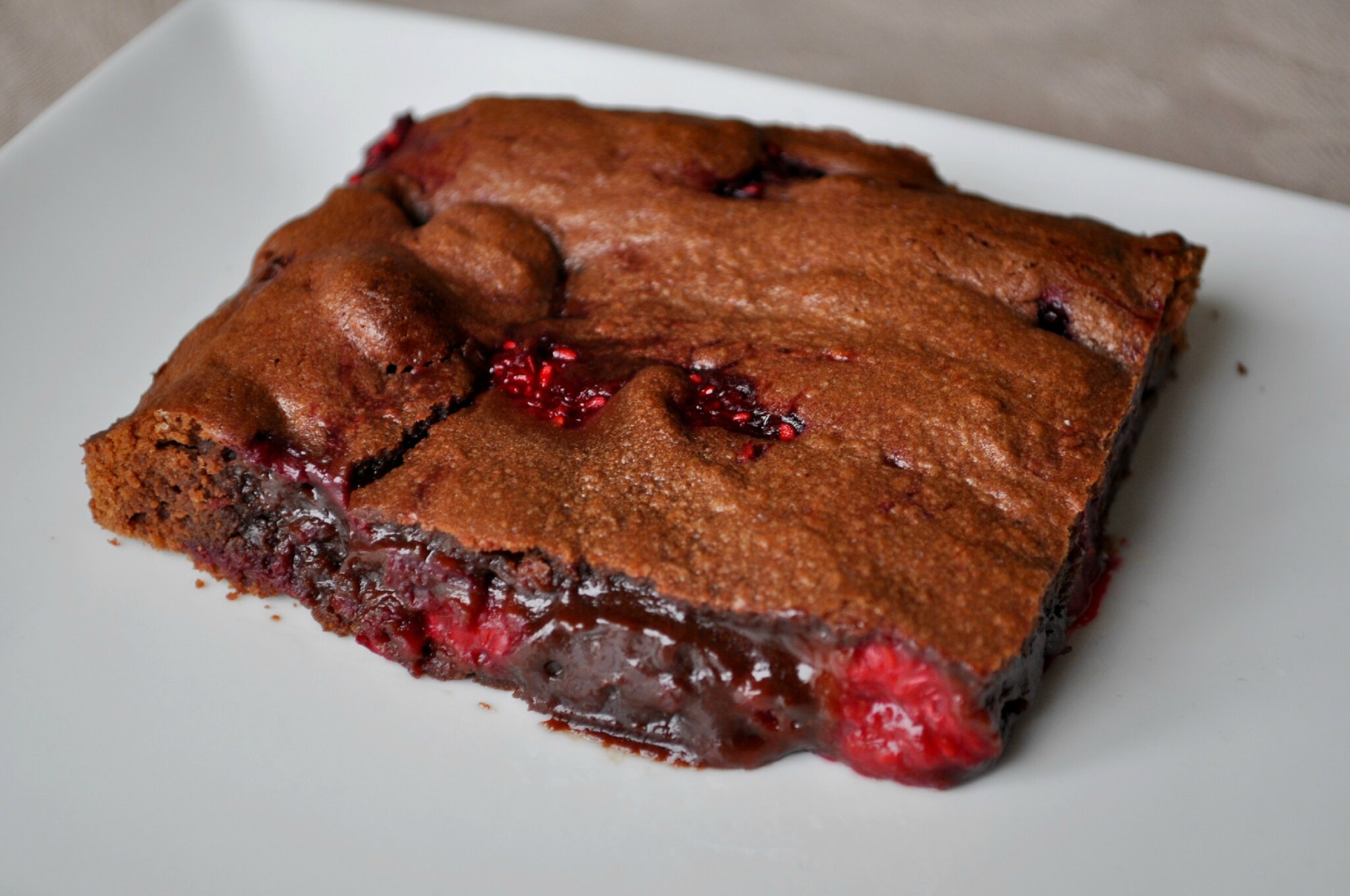 brownie chocolat framboise - brownies chocolat blanc