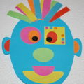 bonhomme en papier découpages et collages