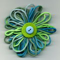fleurs en laine !!!