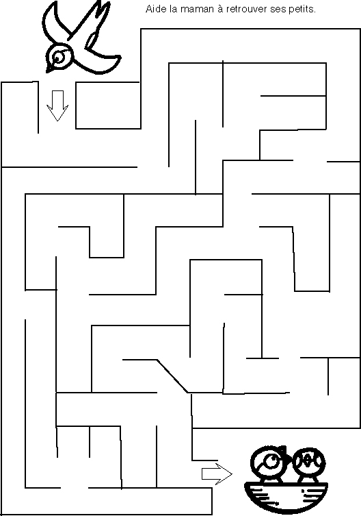 labyrinthe - Jeux/Blagues pour enfants